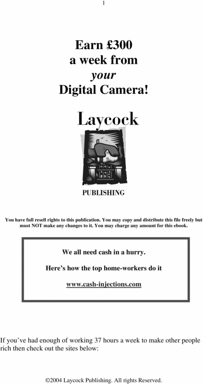 Product picture make money with your camera